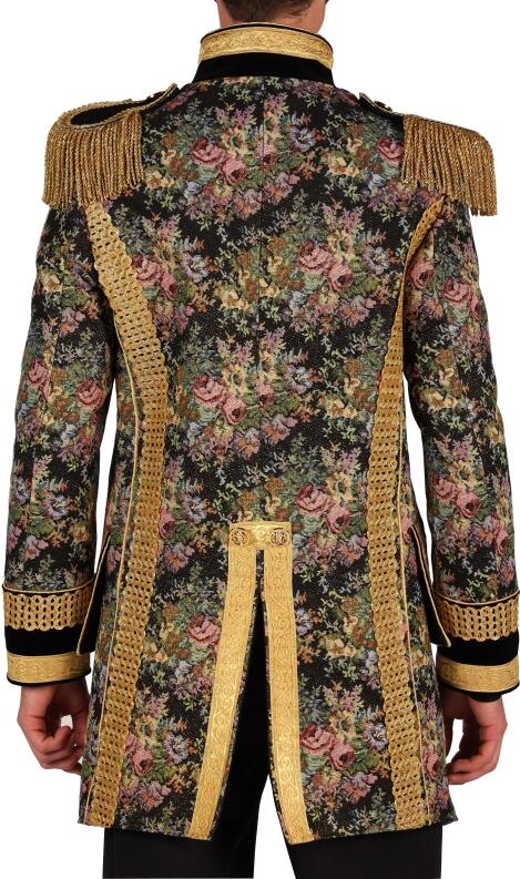 Thetru Karneval Herren Kostüm Jacke Frack Classic Style schwarz