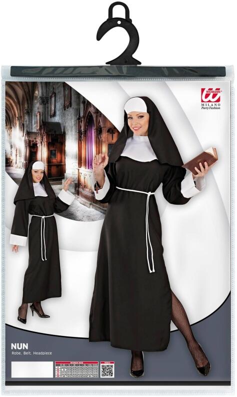 Widmann Karneval Damen Kostüm Nonne klassisch Verpackung