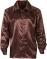 Karneval Fasching Herren Satin Hemd 70er Disco braun