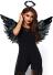 Leg Avenue Halloween Karneval Flügel Set Farbwahl - Schwarz