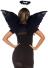 Leg Avenue Halloween Karneval Flügel Set Farbwahl - Schwarz