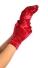 Leg Avenue Karneval kurze Handschuhe Satin Farbwahl - Rot