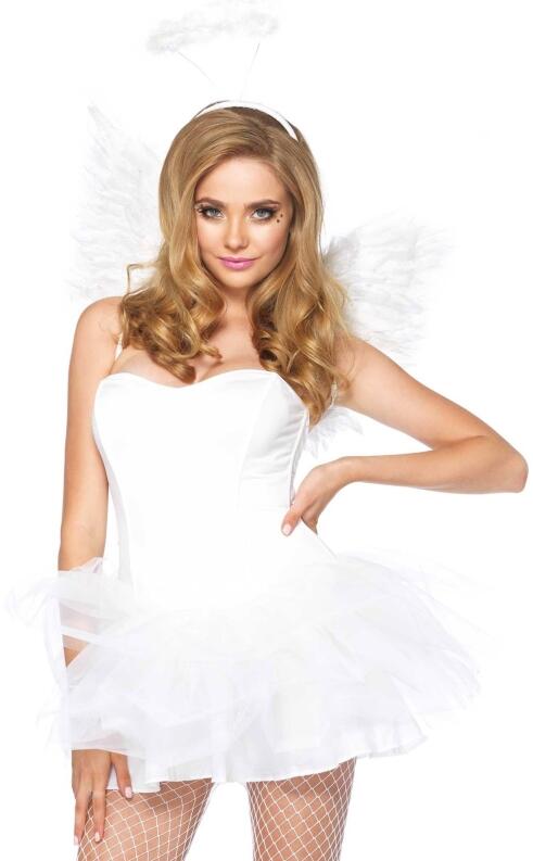Leg Avenue Halloween Karneval Flügel Set Farbwahl - Weiß