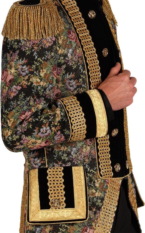 Thetru Karneval Herren Kostüm Jacke Frack Classic Style schwarz