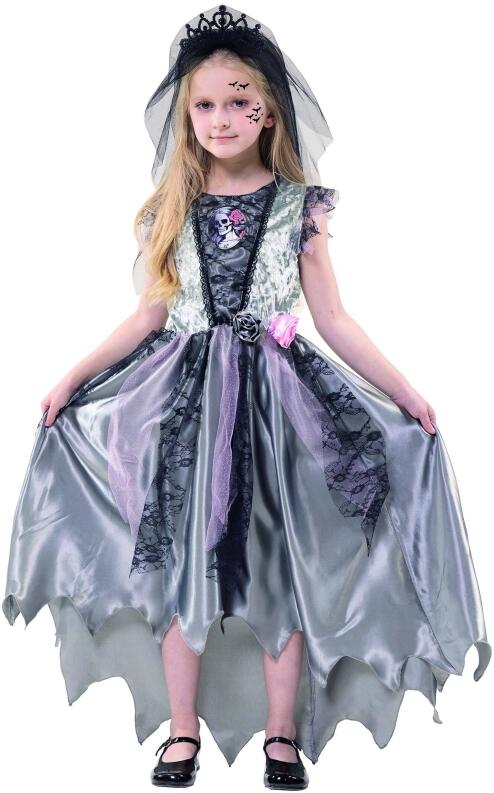 Karneval Halloween Mädchen Kostüm Geister Prinzessin