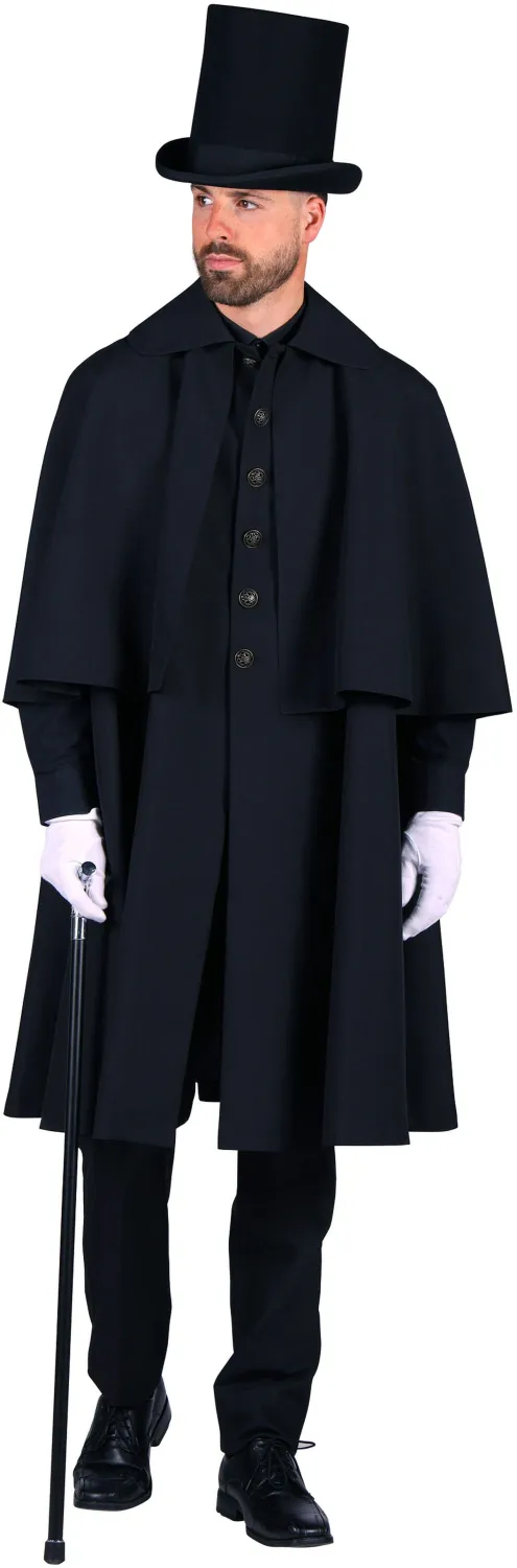Thetru Karneval Halloween Herren Kostüm Kutscher Mantel