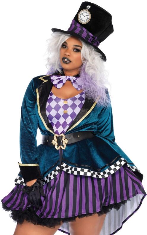 Leg Avenue Karneval Halloween Damen Kostüm Delightful Hatter XXL