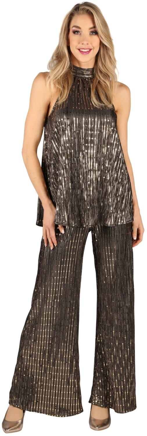 Thetru Karneval Damen Kost&uuml;m Disco Queen gold