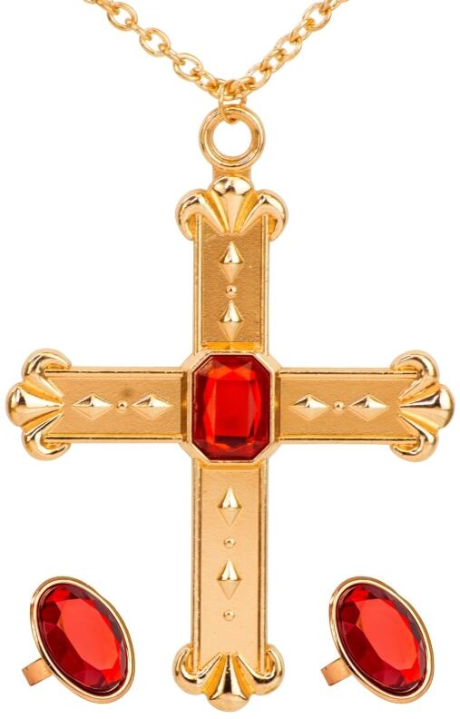Karneval Schmuck Set Kardinal