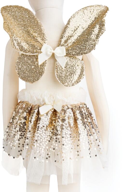 Great Pretenders Karneval Mädchen Kostüm Fee Pailletten gold