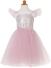 Karneval Mädchen Kostüm Prinzessin Pailletten rosa