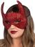 Leg Avenue Halloween Karneval Maske Teufel mit Strass rot