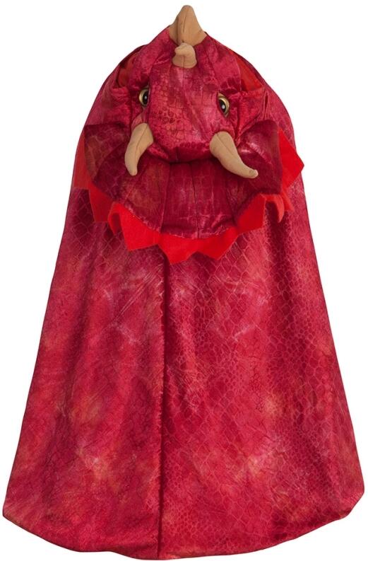 Karneval Halloween Kinder Cape Dino Triceratops rot
