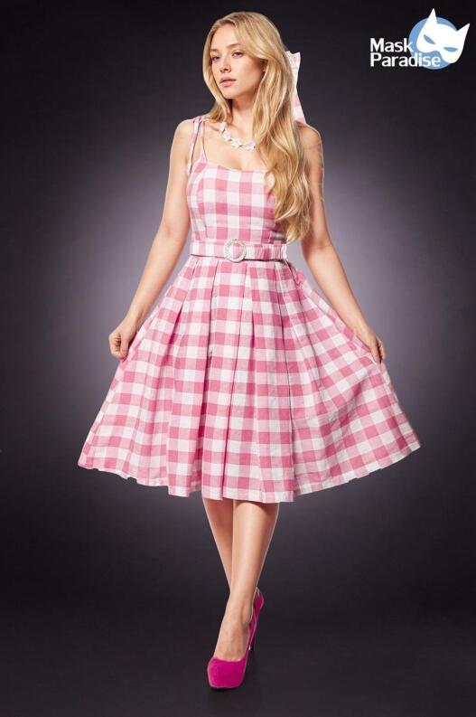 Karneval Damen Kostüm Pink Doll Girl