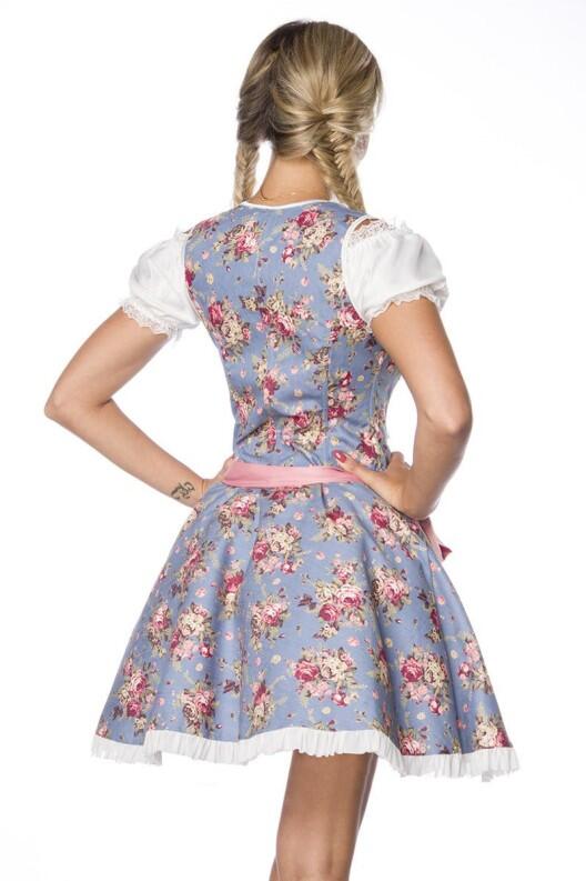 Oktoberfest Dirndl Kleid Denim blau