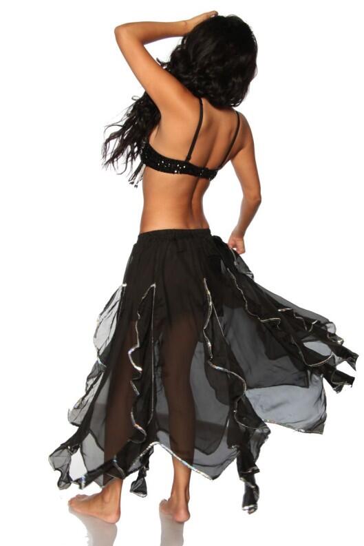 Atixo Damen Kostüm Bauchtänzerin schwarz