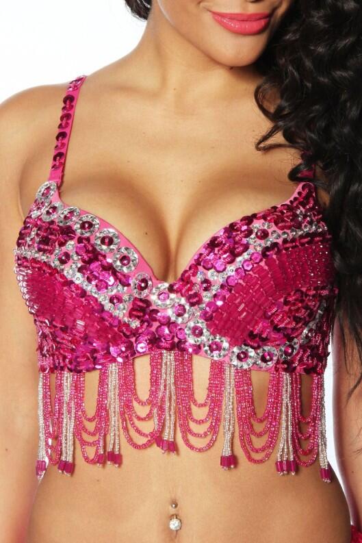 Atixo Damen Kostüm Bauchtänzerin pink