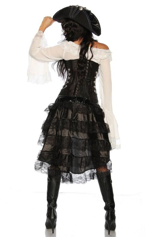 Damen Corsage Piratin Steampunk