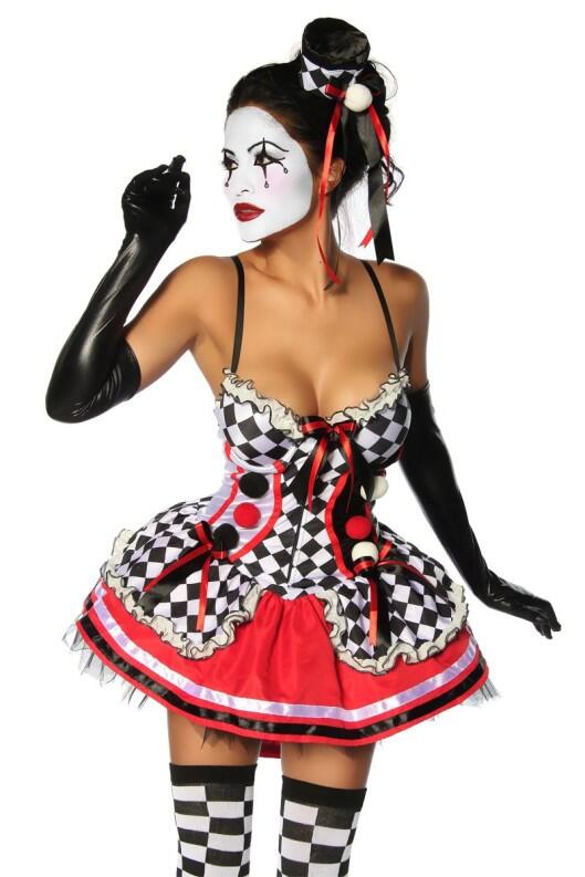 Karneval Damen Kostüm Sexy Harlekin