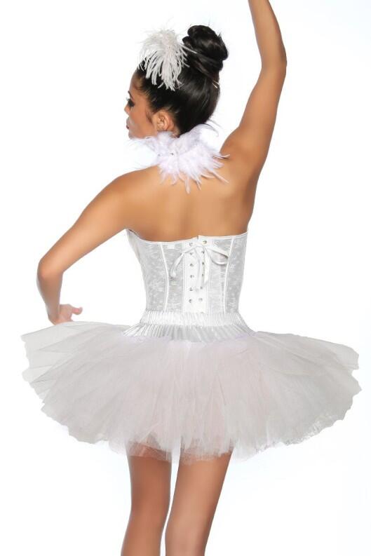 Karneval Damen Petticoat Tutu weiß