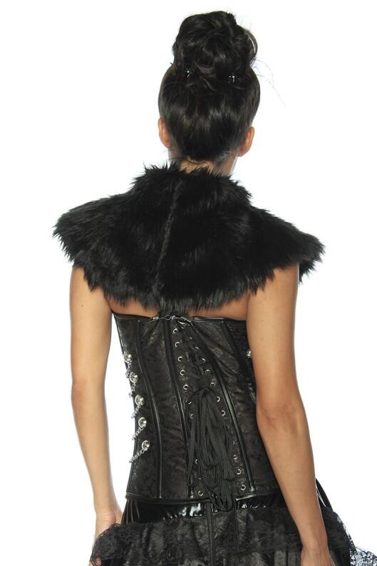 Karneval Damen Schulter Cape Kunstfell