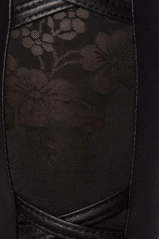 Damen Wetlook Leggings Floral