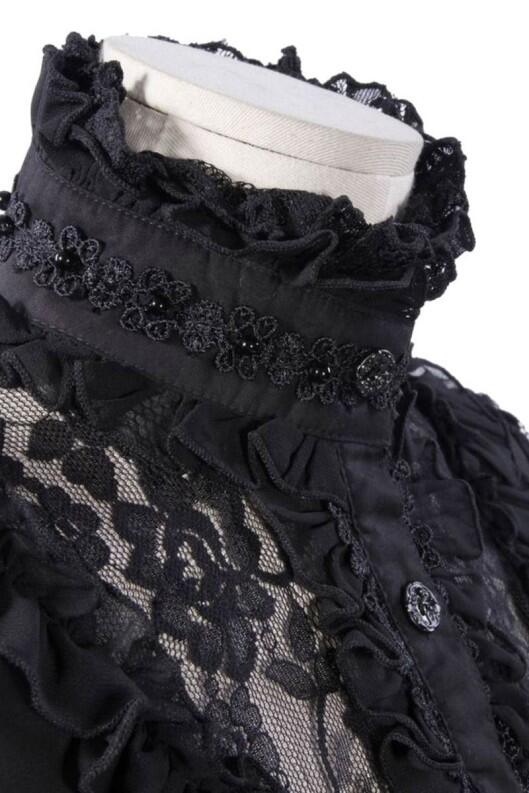 Damen Steampunk Gothic Bluse