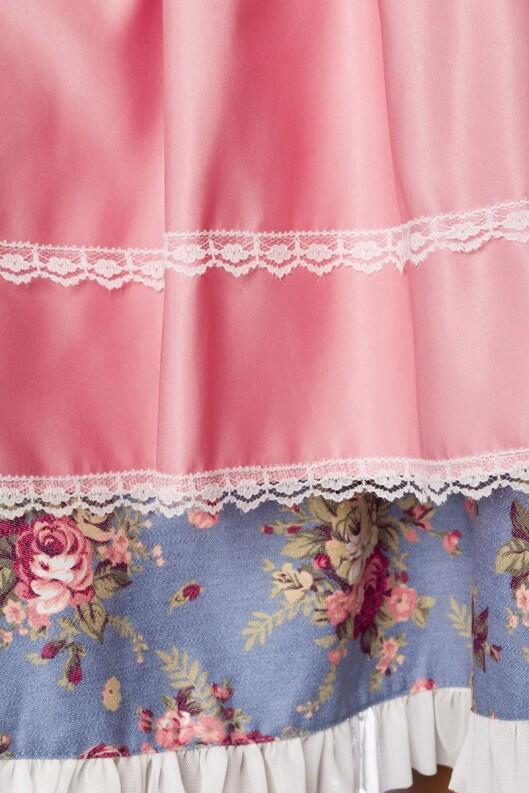 Oktoberfest Dirndl Kleid Denim blau