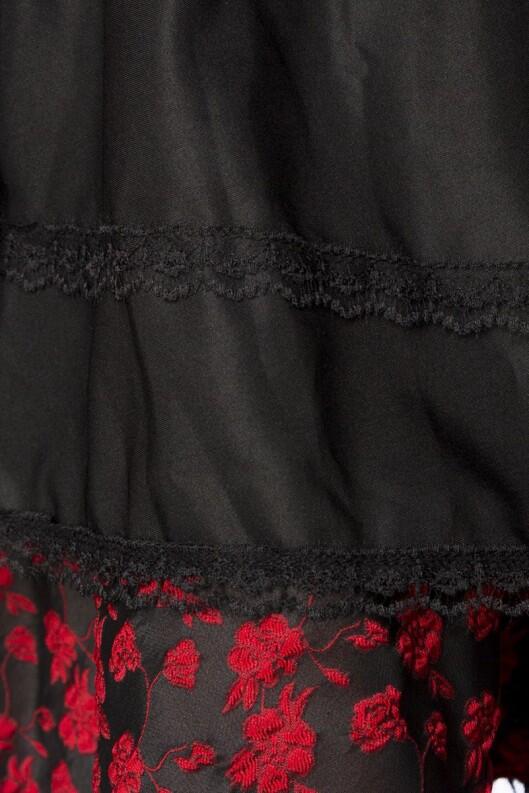 Oktoberfest Dirndl Kleid Jacquard rot