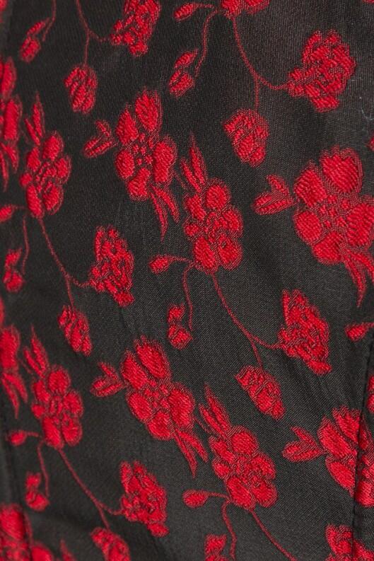 Oktoberfest Dirndl Kleid Jacquard rot