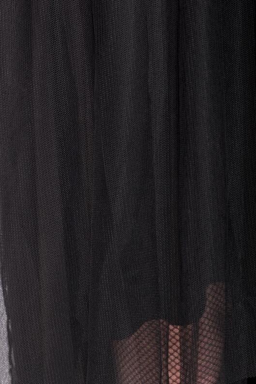 Karneval Damen Gothic Rock Tüll schwarz