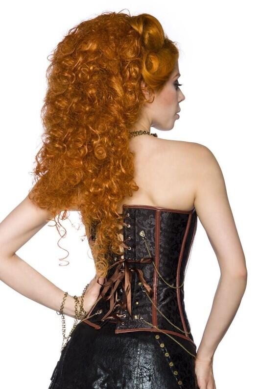 Karneval Damen Steampunk Corsage