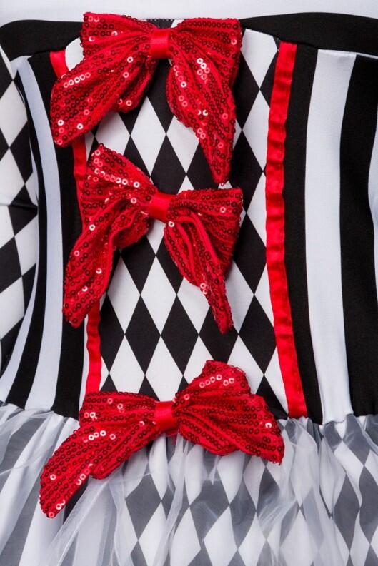 Karneval Damen Kostüm Set Harlekin