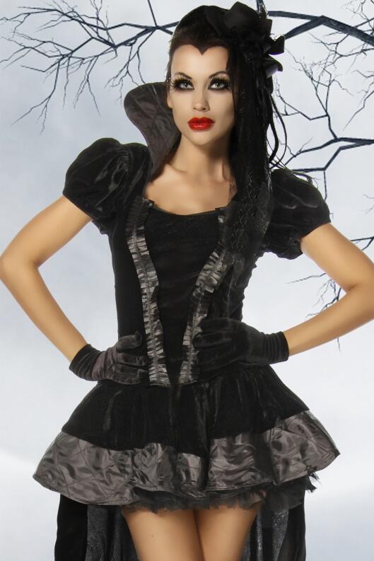 Karneval Halloween Damen Kostüm Velvet Vampire