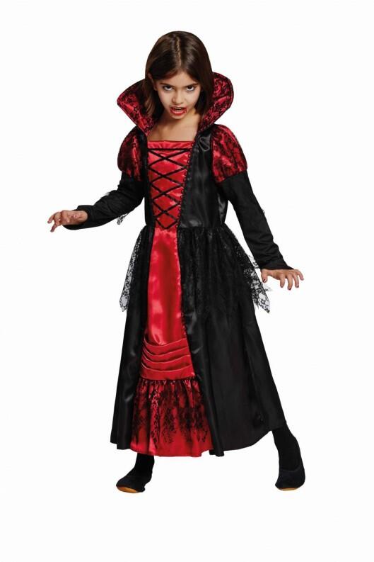 Karneval Halloween Mädchen Kostüm Vampir Prinzessin