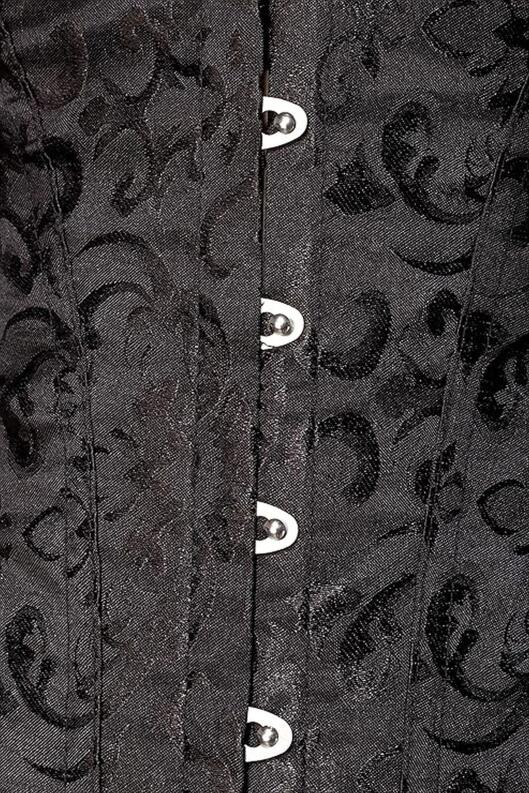 Ocultica Karneval Damen Corsage schwarz