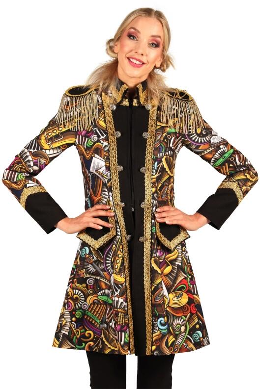 Thetru Karneval Damen Kostüm Jacke Frack Brass Band