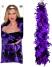 Widmann Karneval Federboa schwarz violett