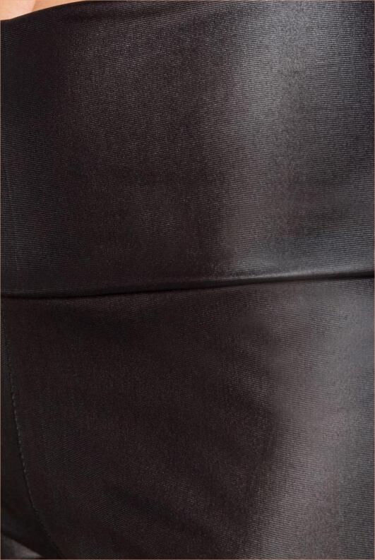 Ocultica Damen Wetlook Leggings schwarz