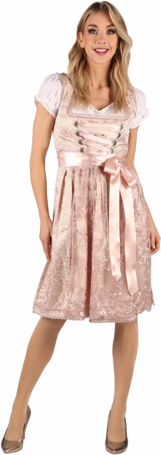 Thetru Oktoberfest Karneval Damen Dirndl Valentina rosa