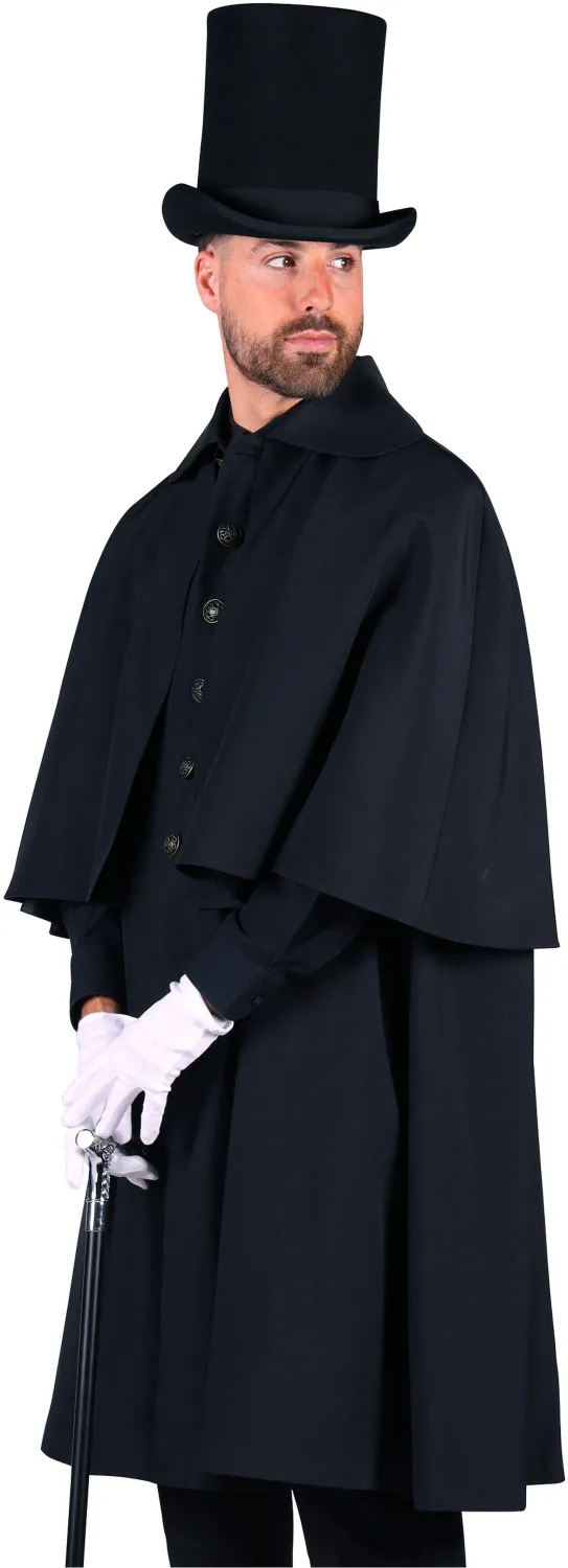 Thetru Karneval Halloween Herren Kostüm Kutscher Mantel