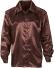 Karneval Fasching Herren Satin Hemd 70er Disco braun