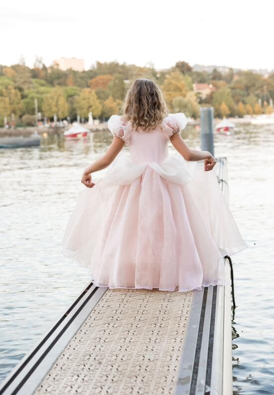 Karneval Mädchen Kostüm Prinzessin Antikes Ballkleid rosa