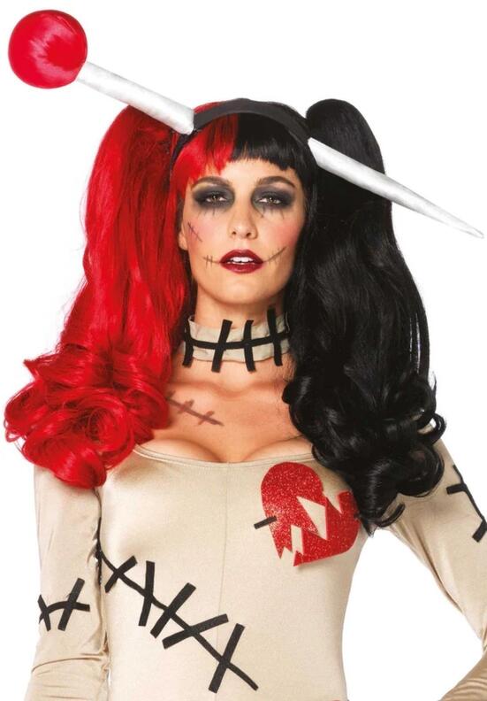 Leg Avenue Karneval Halloween Damen Perücke Harlekin