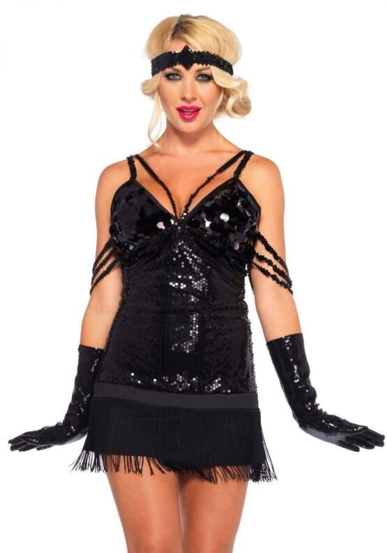 Leg Avenue Karneval Damen Kostüm Charleston Flapper Glam