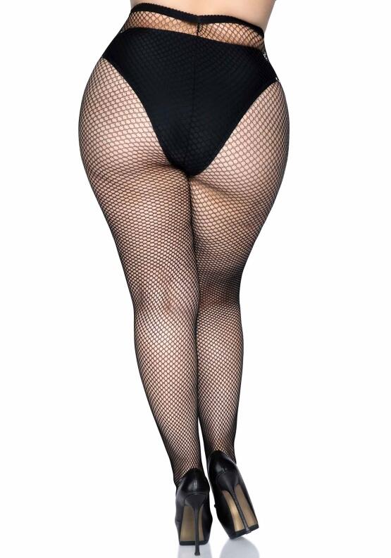 Leg Avenue Damen Strumpfhose Lycra Netz XL