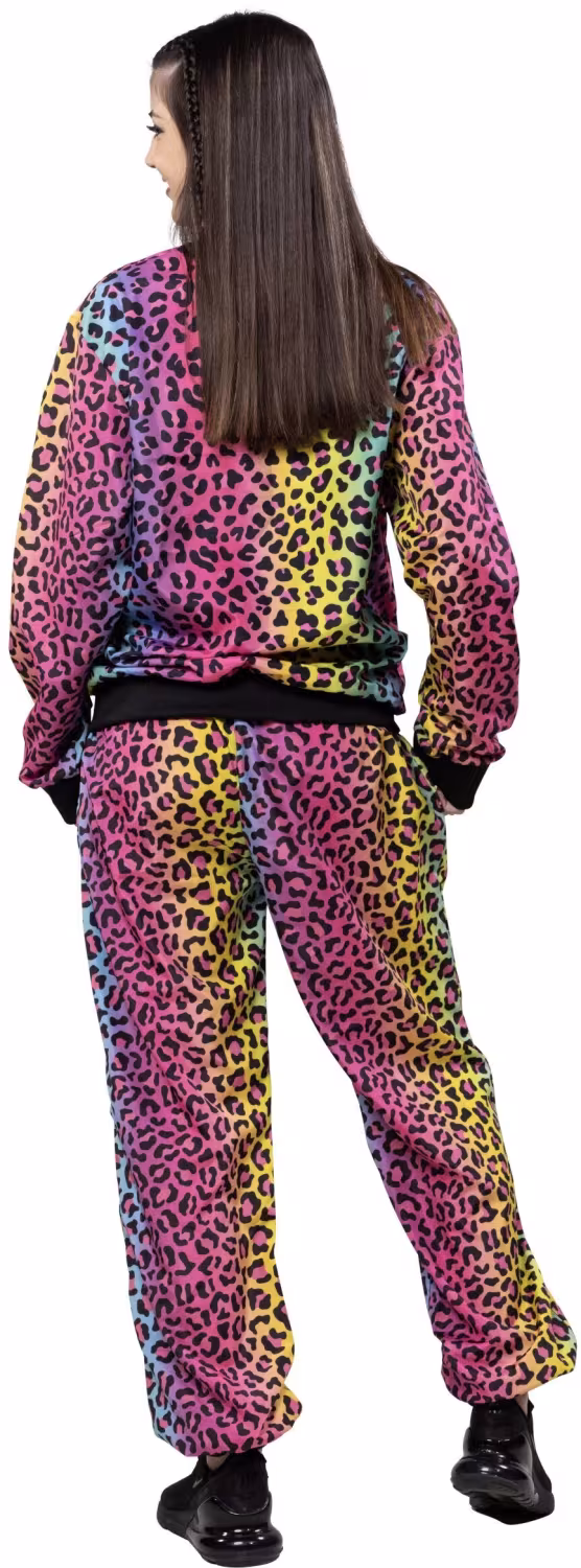 Karneval Unisex Kost&uuml;m Trainings Anzug Leo bunt