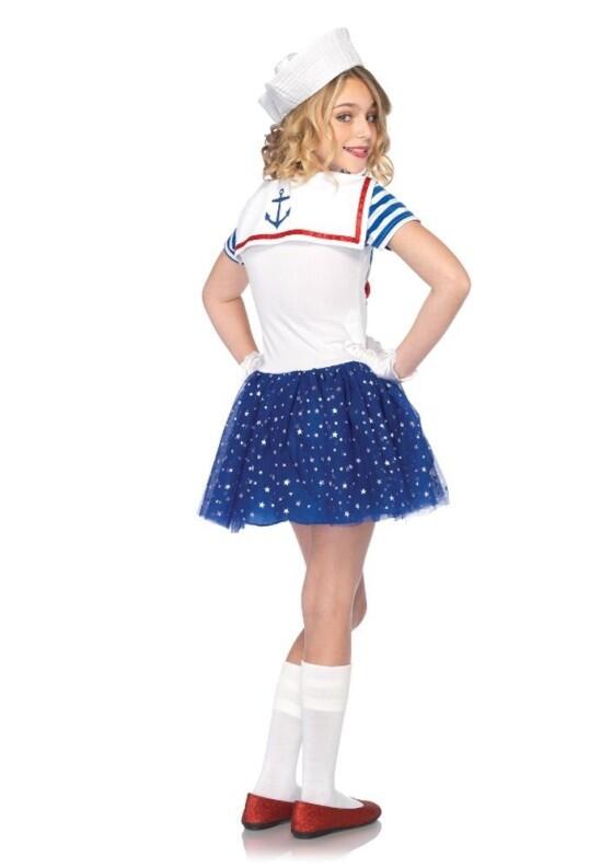 Leg Avenue Karneval Mädchen Kostüm Matrosin Sailer Sweetie