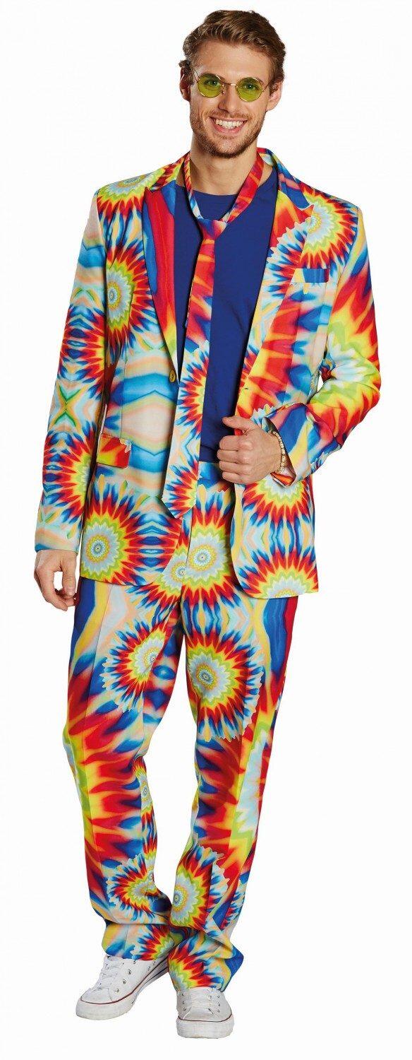 Karneval Herren Kostüm Hippie Anzug