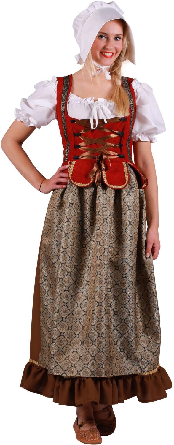 Thetru Karneval Damen Kost&uuml;m Mittelalter Marktfrau Deluxe